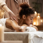Luxury massage at Shangri-La Spa with professional therapist in a serene wellness setting